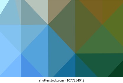 Light Blue, Green vector polygon abstract backdrop. Colorful abstract illustration with gradient. Brand-new style for your business design.