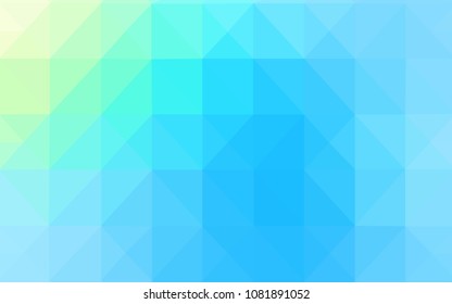 Light Blue, Green vector polygon abstract background. Shining colorful illustration with triangles. New template for your brand book.