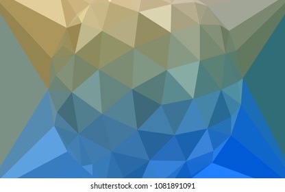 Light Blue, Green vector polygon abstract background with a gem in a centre. Shining colorful illustration with triangles. Completely new template for your banner.