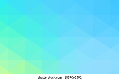 Light Blue, Green vector polygon abstract backdrop. Colorful illustration in polygonal style with gradient. That new template can be used for your brand book.