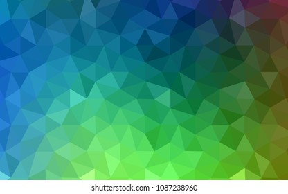 Light Blue, Green vector polygon abstract background. Polygonal abstract illustration with gradient. A new texture for your web site.