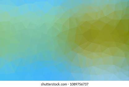 Light Blue, Green vector polygon abstract background. Shining colorful illustration with triangles. Brand new design for your business.