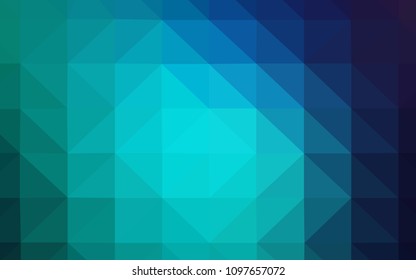 Light Blue, Green vector polygon abstract background. Shining polygonal illustration, which consist of triangles. Brand new design for your business.