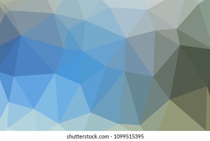 Light Blue, Green vector polygon abstract backdrop. Colorful illustration in polygonal style with gradient. A new texture for your design.