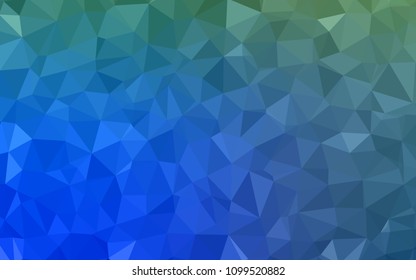 Light Blue, Green vector polygon abstract layout. Colorful illustration in polygonal style with gradient. A new texture for your web site.