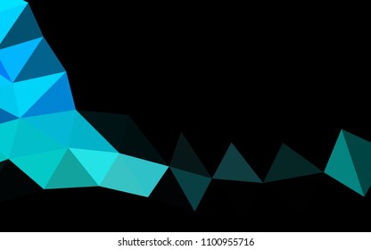 Light Blue, Green vector polygon abstract polygon abstract. A completely new color illustration in a vague style. Brand new style for your business design.