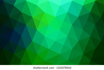 Light Blue, Green vector polygon abstract layout. Modern geometrical abstract illustration with gradient. That pattern can be used as a part of a brand book.