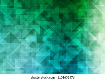 Light Blue, Green vector polygon abstract polygon abstract. Creative geometric illustration in Origami style with gradient. A completely new template for your business design.