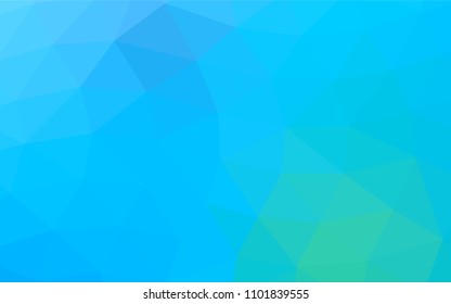 Light Blue, Green vector polygon abstract background. A sample with polygonal shapes. The completely new template can be used for your brand book.