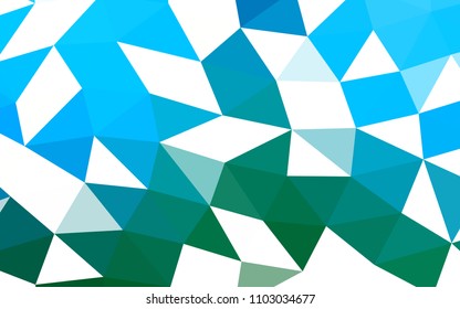 Light Blue, Green vector polygon abstract polygon abstract. A sample with polygonal shapes. The best triangular design for your business.
