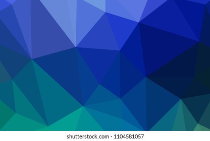 Light Blue, Green vector polygon abstract background. Elegant bright polygonal illustration with gradient. A completely new design for your leaflet.