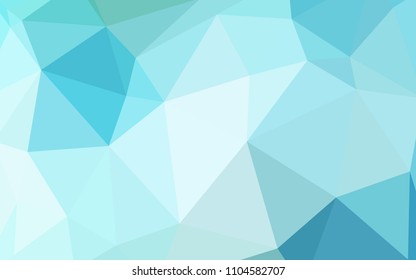 Light Blue, Green vector polygon abstract backdrop. A completely new color illustration in a polygonal style. Completely new template for your banner.