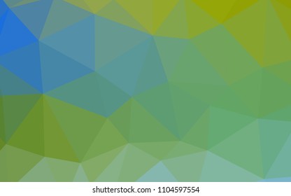 Light Blue, Green vector polygon abstract layout. Shining colorful illustration with triangles. Polygonal design for your web site.