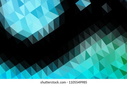 Light Blue, Green vector polygon abstract layout. A completely new color illustration in a vague style. A completely new template for your business design.