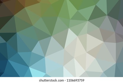 Light Blue, Green vector polygon abstract layout. Polygonal abstract illustration with gradient. Textured pattern for your backgrounds.