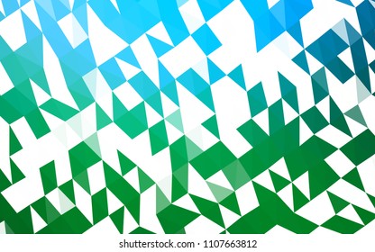 Light Blue, Green vector polygon abstract pattern. An elegant bright illustration with gradient. Brand new design for your business.