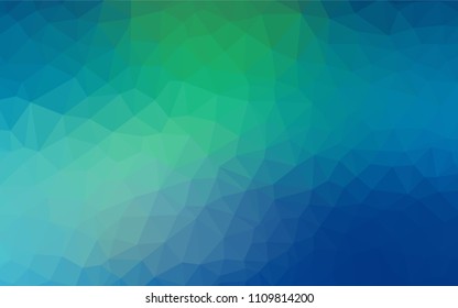 Light Blue, Green vector polygon abstract layout. A sample with polygonal shapes. Brand new style for your business design.