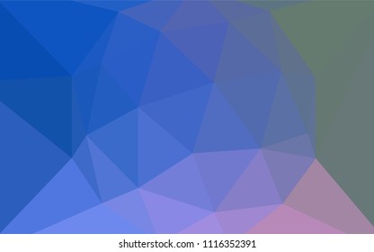Light Blue, Green vector polygon abstract backdrop. Shining colorful illustration with triangles. Triangular pattern for your design.