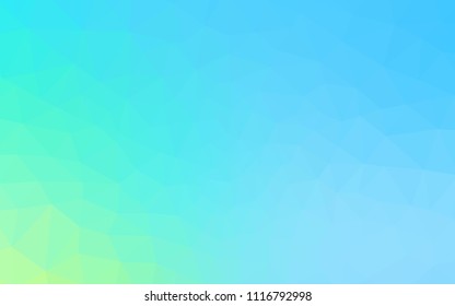 Light Blue, Green vector polygon abstract layout. Modern abstract illustration with triangles. Textured pattern for your backgrounds.