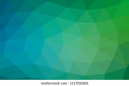 Light Blue, Green vector polygon abstract polygon abstract. Shining illustration, which consist of triangles. Brand new design for your business.