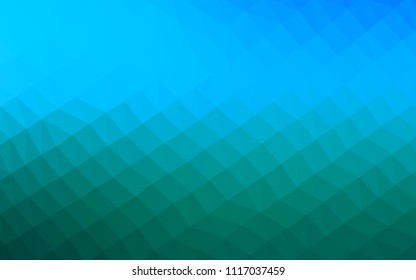 Light Blue, Green vector polygon abstract layout. A completely new color illustration in a vague style. The textured pattern can be used for background.