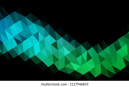 Light Blue, Green vector polygon abstract layout. Brand new colored illustration in blurry style with gradient. A completely new design for your business.