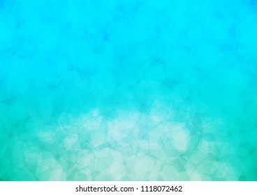 Light Blue, Green vector polygon abstract pattern. Modern geometrical abstract illustration with gradient. The polygonal design can be used for your web site.