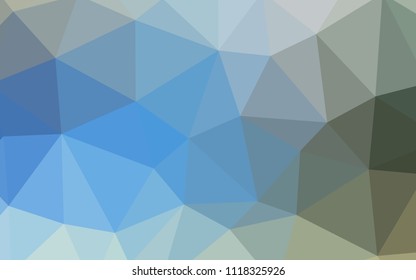 Light Blue, Green vector polygon abstract layout. Modern abstract illustration with triangles. New template for your brand book.