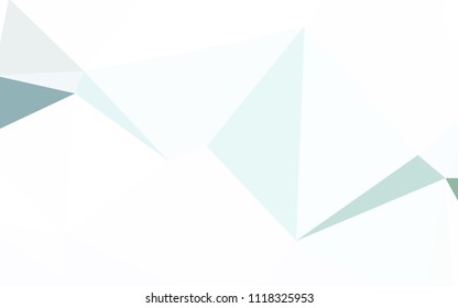 Light Blue, Green vector polygon abstract background. Geometric illustration in Origami style with gradient.  A new texture for your web site.