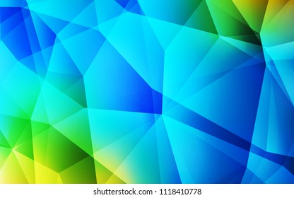 Light Blue, Green vector polygon abstract background. Colorful illustration in abstract style with triangles. A new texture for your web site.