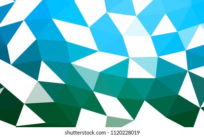 Light Blue, Green vector polygon abstract polygon abstract. A sample with polygonal shapes. Brand new style for your business design.