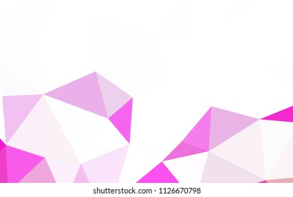 Light Blue, Green vector polygon abstract background. Geometric illustration in Origami style with gradient.  A completely new design for your leaflet.