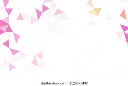 Light Blue, Green vector polygon abstract backdrop. Geometric illustration in Origami style with gradient.  Pattern for a brand book's backdrop.