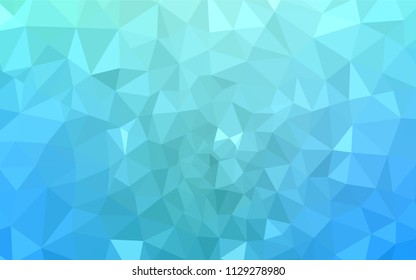 Light Blue, Green vector polygon abstract layout. Polygonal abstract illustration with gradient. New template for your brand book.