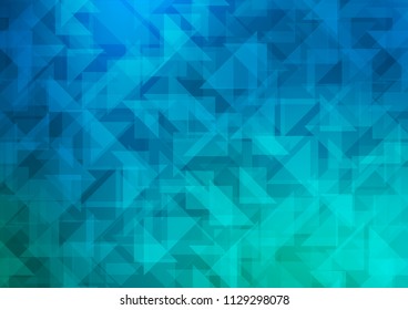 Light Blue, Green vector polygon abstract background. A completely new color illustration in a vague style. The elegant pattern can be used as part of a brand book.