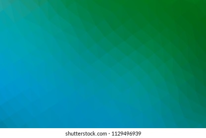 Light Blue, Green vector polygon abstract template. A completely new color illustration in a vague style. A new texture for your design.
