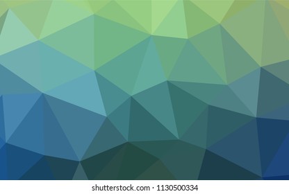 Light Blue, Green vector polygon abstract backdrop. Colorful abstract illustration with triangles. Completely new template for your banner.