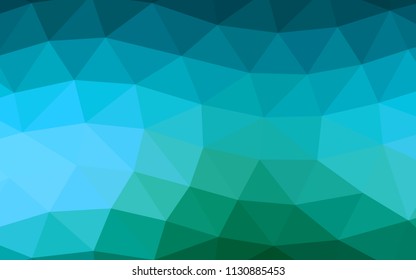 Light Blue, Green vector polygon abstract polygon abstract. Colorful abstract illustration with gradient. The completely new template can be used for your brand book.