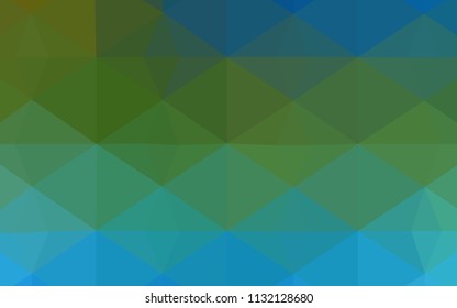 Light Blue, Green vector polygon abstract layout. Colorful abstract illustration with triangles. The best triangular design for your business.