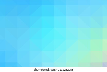 Light Blue, Green vector polygon abstract layout. Modern abstract illustration with triangles. New template for your brand book.