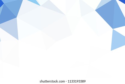 Light Blue, Green vector polygon abstract background. Triangular geometric sample with gradient.  Pattern for a brand book's backdrop.