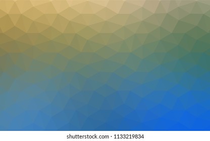 Light Blue, Green vector polygon abstract layout. Glitter abstract illustration with an elegant triangles. Completely new template for your banner.