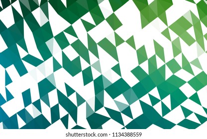 Light Blue, Green vector polygon abstract backdrop. Colorful abstract illustration with gradient. The template can be used as a background for cell phones.