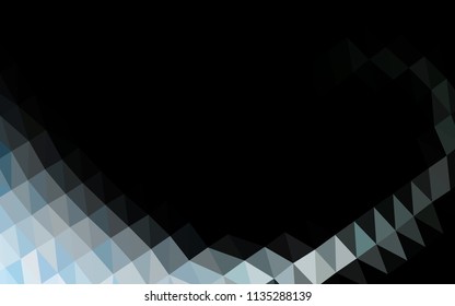 Light Blue, Green vector polygon abstract layout. Shining illustration, which consist of triangles. The template can be used as a background for cell phones.