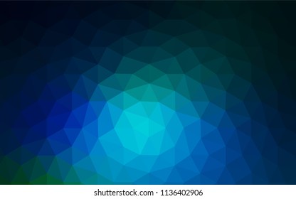 Light Blue, Green vector polygon abstract background. Elegant bright polygonal illustration with gradient. Template for cell phone's backgrounds.