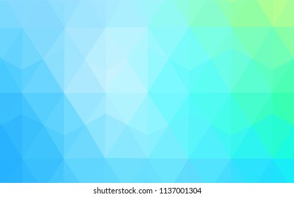 Light Blue, Green vector polygon abstract background. Colorful illustration in abstract style with triangles. A new texture for your web site.