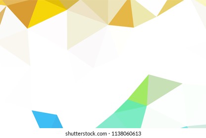 Light Blue, Green vector polygon abstract layout. Colorful abstract illustration with triangles. A new texture for your web site.
