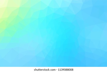 Light Blue, Green vector polygon abstract backdrop. Shining colorful illustration with triangles. New template for your brand book.