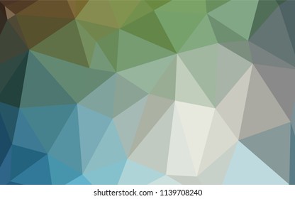 Light Blue, Green vector polygon abstract backdrop. Polygonal abstract illustration with gradient. That pattern can be used as a part of a brand book.