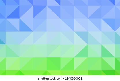 Light Blue, Green vector polygon abstract background. Modern abstract illustration with triangles. Brand new style for your business design.